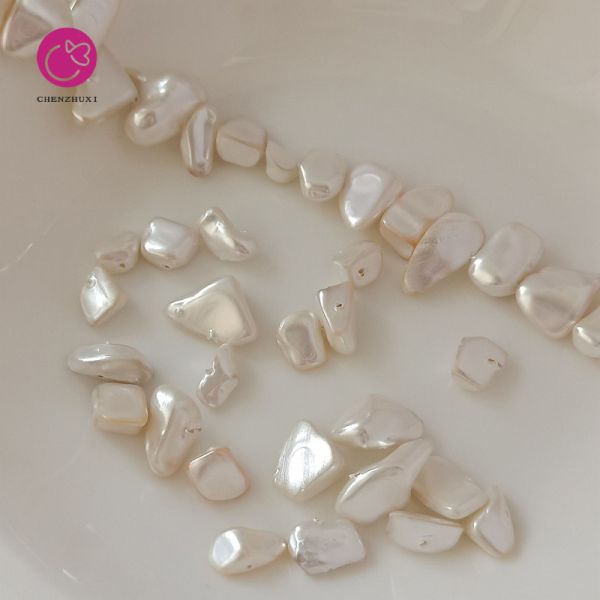 Freshwater Natural Baroque Fishtail Water Drop Pearl Shape 12-14mm Irregular Pearls for Jewelry Making Loose Beads Wholesale