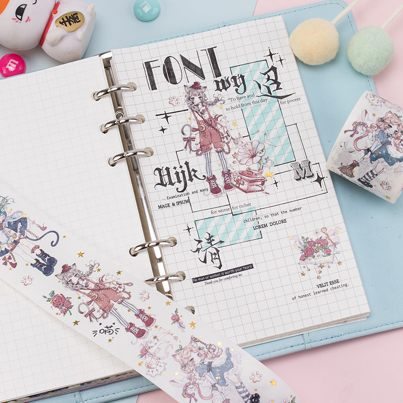 Фольга маскируя ленту Washi для украшенного Scrapbook