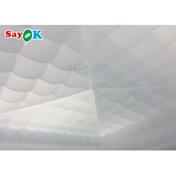 Mobile 8x8x4m Outdoor White Inflatable Air Tent For Happy Parties Inflatable Party Tent
