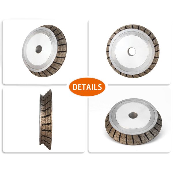 Triple OG Glass Edge Metal Bond Grinding Wheels For Glass CNC Edging Machine