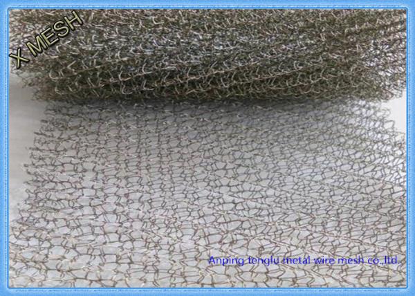 Blanket Stainless Steel Knitted Mesh , Copper Cleaning Welded Wire Screen