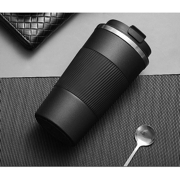 Acero inoxidable 12 oz de vacío aislado Taza de café de viaje a prueba de derrames Tazas de tumbler de doble pared para mantener caliente / hielo