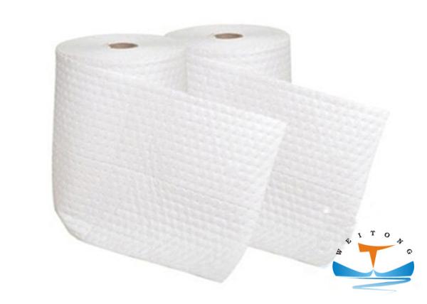 100 Polypropylene Industrial Oil Absorbent Rolls For Cleaning Up Petroleum Spills
