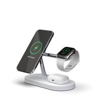 Suporte magnético de Qi do multi carregador sem fio rápido da função 15w 5 In1