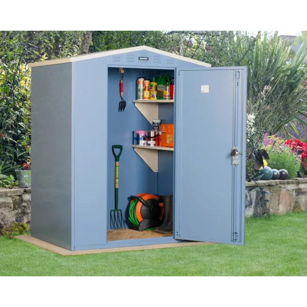 Backyard Lawn Outdoor Storage Steel Garden Shed With Sliding Door