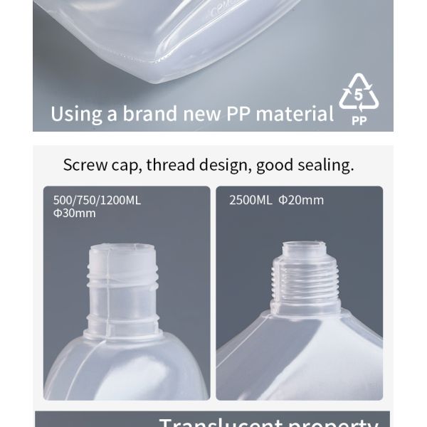 Empty 750ml Plastic Bottles 241*218*195mm