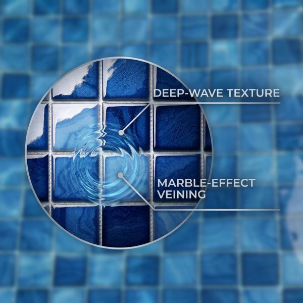 48X48mm Square Ceramic Mosaic Tiles Standard Porcelain Mosaic for Swimming Pool and Bathroom