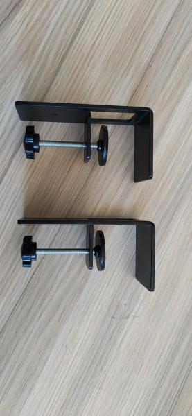 Revestimento em pó Casa Escritório Parede teto Montagem de mesa Cable Management Rack Tray Com Clamp