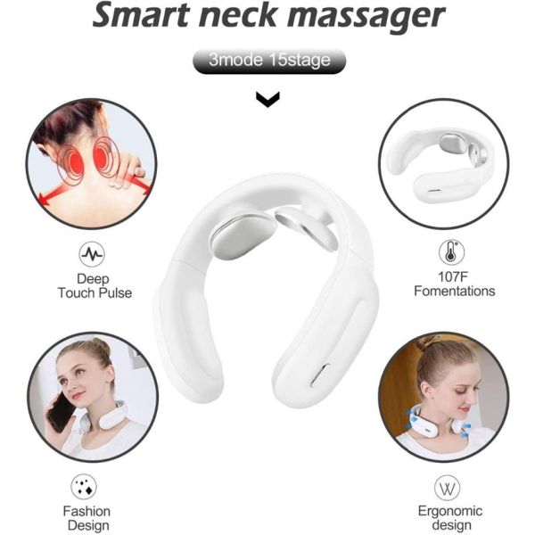 24W Rated Power Electric Neck Massager for Health Care and Cervical Spine Relaxation