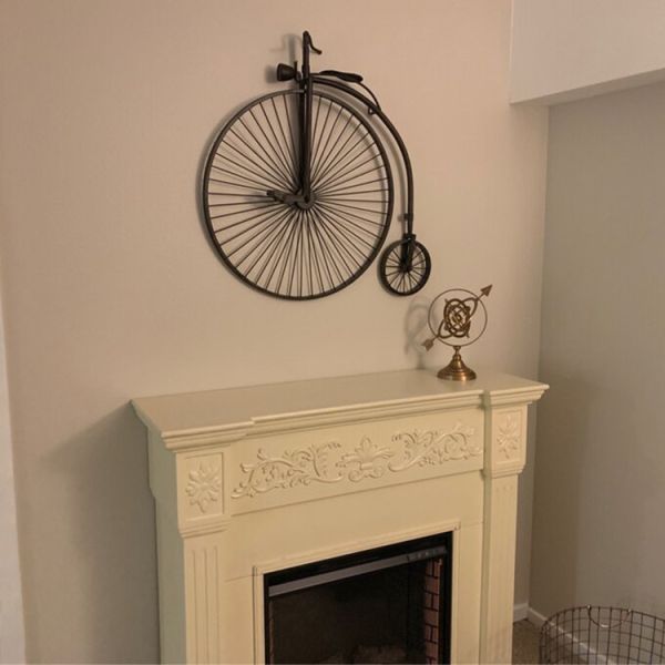 Gnee Garden Metal Wire Hanging Bike On Wall For Decoration