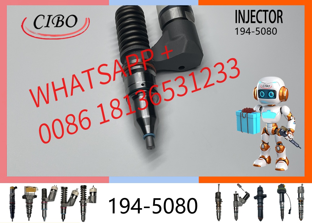 original 194-5080 Common Rail Fuel Diesel Injector for C10 C12 345B Excavator Loader Parts 1945080 10R-0963 Diesel Engine Fuel Injector Assembly Auto Part original new injector