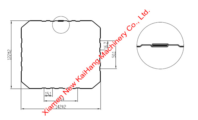 Квадратный круглый крен Downpipe Downspout формируя машину для Downspouts сточной канавы дождя