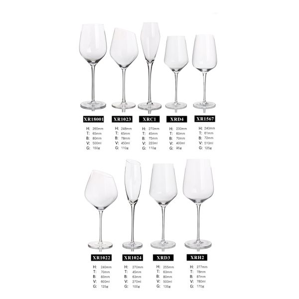 Слант бокал индустрий 450мл, уникальные форменные стекла Кристл Шампани