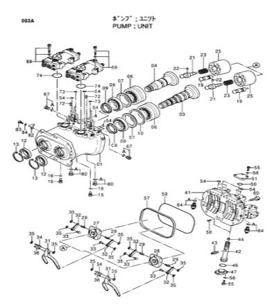 3070581 Back Up Ring For HITACHI Excavator Hydraulic Pump Parts