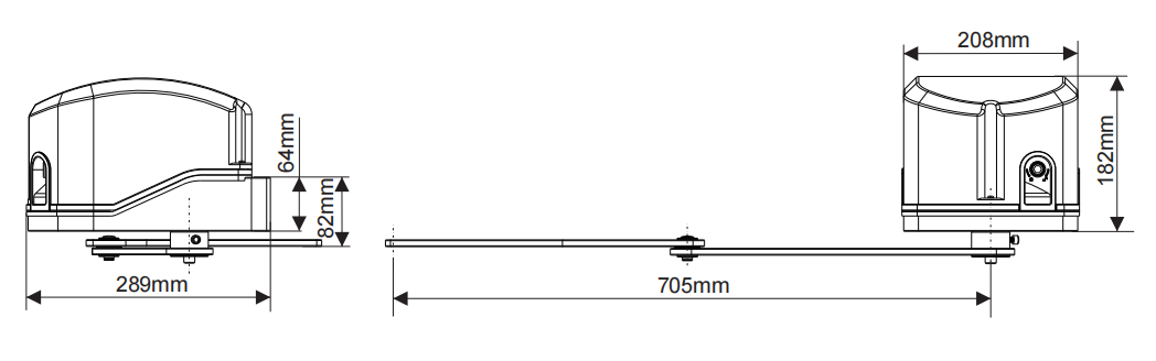 300Кг одиночная нержавеющая сталь Аайе оператора распашных ворот одиночная 24ВДК 80В