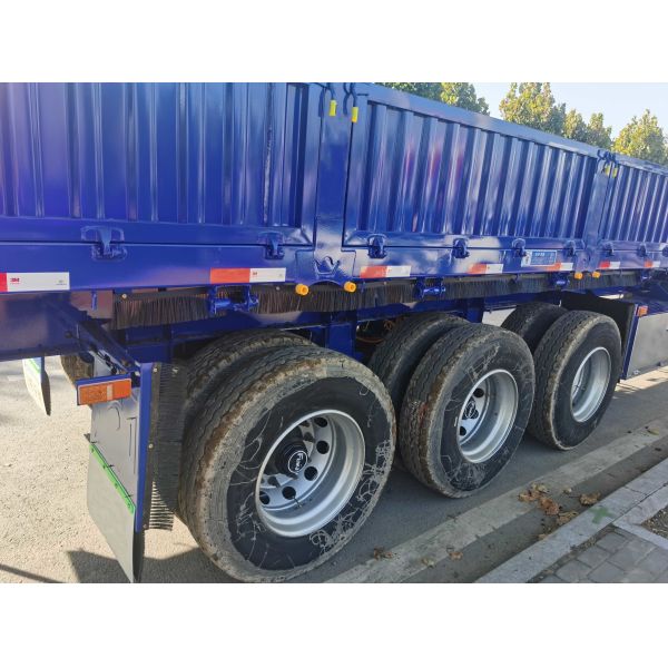 3 Triple Axle Cargo Trailer Side Wall Cargo Semi Trailer Truck 40-60 Tons 13000mm