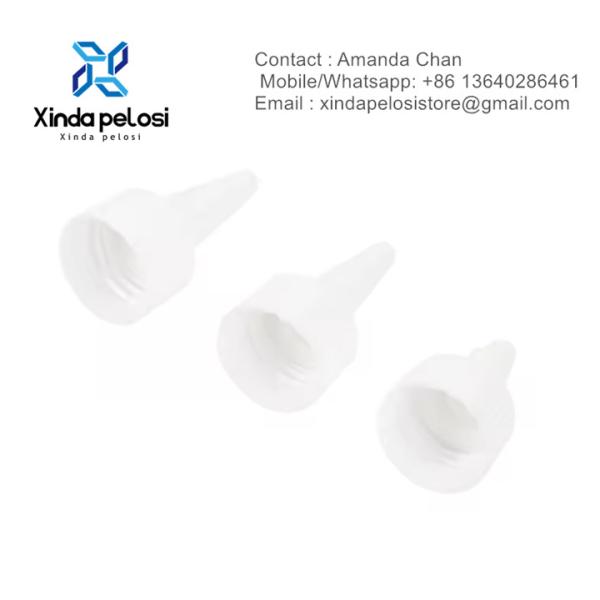 custom preço de fábrica pontilhada tampa pontilha plástico condimento garrafa bico torcicolo torcicolo para venda