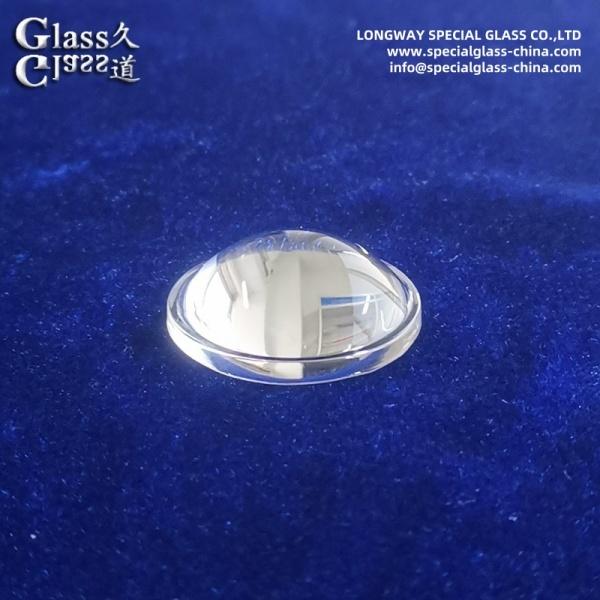 Lente de foco LED de vidrio de borosilicato de alta transmisión e irrompible