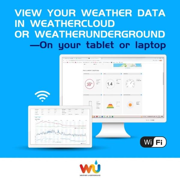 Remote Weather Station UVI Light Wireless Weather Station With Rain Gauge 7 In 1