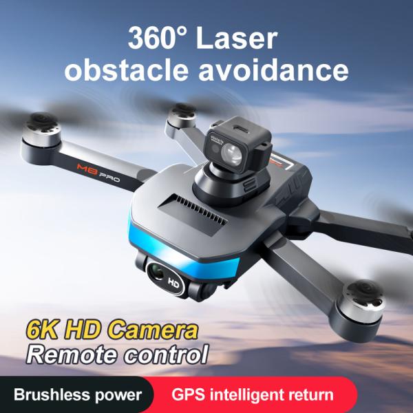 Drone GPS dobrável com alcance de 200M e gimbal de 2 eixos