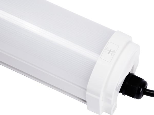 Sarrafo plástico completo magro IP65 da luz 160LmW da prova do diodo emissor de luz da série 50W 5ft de Dualrays D2 tri para o parque de estacionamento
