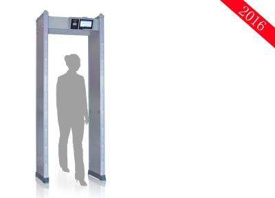 Porte de détecteur de métaux de Digital avec l'écran d'affichage à cristaux liquides, promenade par des scanners de sécurité