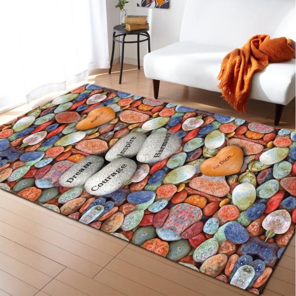 Living room large carpet, bedroom floor mat, scenic, artistic, cute, non slip decorative, and cold insulation mat
