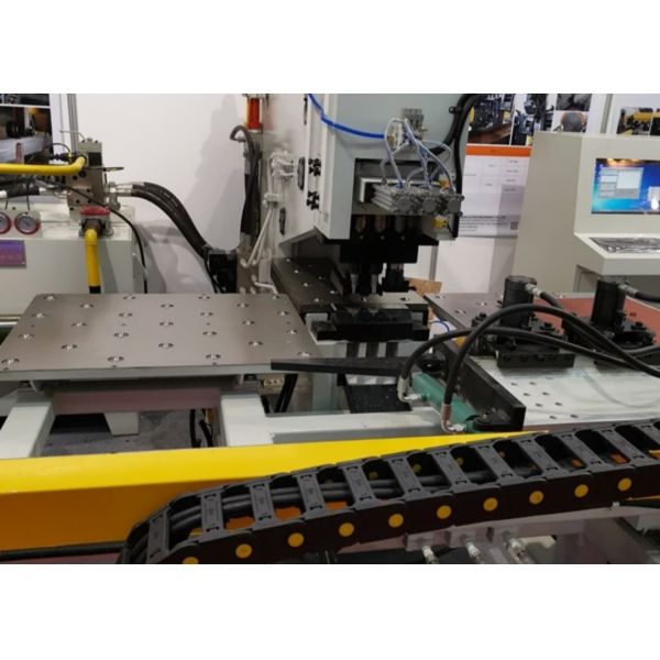 Steel Structure Fabrication PLC Controlled Punching Machine Transmission Tower Manufacturing