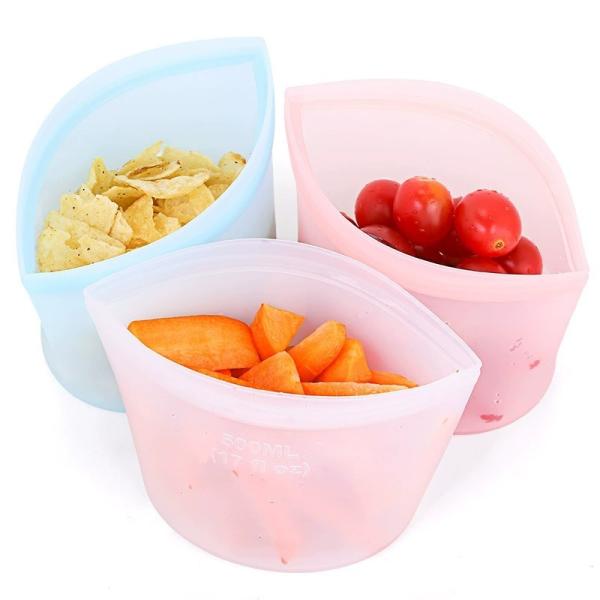 Premium Reusable Silicone Food Storage Bags For Freezing, Cooking & Organizing – Leak-Proof, Odor-Resistant & Easy To Clean – The Ideal Sustainable Alternative To Disposable Plastic Food Containers