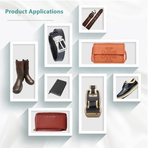 Tissu de tapisserie d'ameublement en cuir matériel en cuir de Faux blanc étanche à l'humidité dur faux pour des sacs