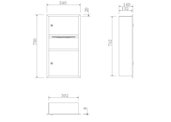 Wall mounted toilet dispensador de inodoro / Stainless Steel Paper Towel Dispenser / Dispenser Hand Paper Towel  Project