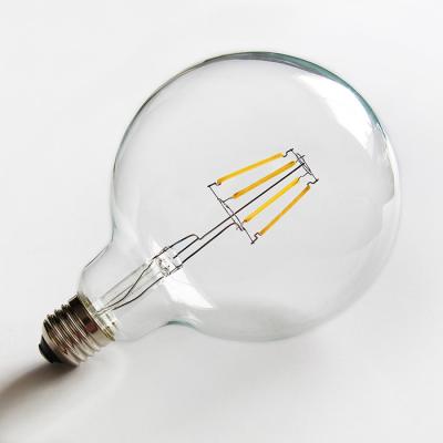 Ampoules 4W de filament du globe LED Edison du cru G125/ampoules filament de 6W 8W Dimmable
