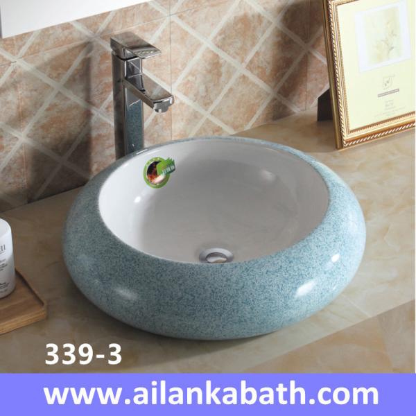 2016 new model fashion colorful sanitary ware ceramic art basin for bathroom sink