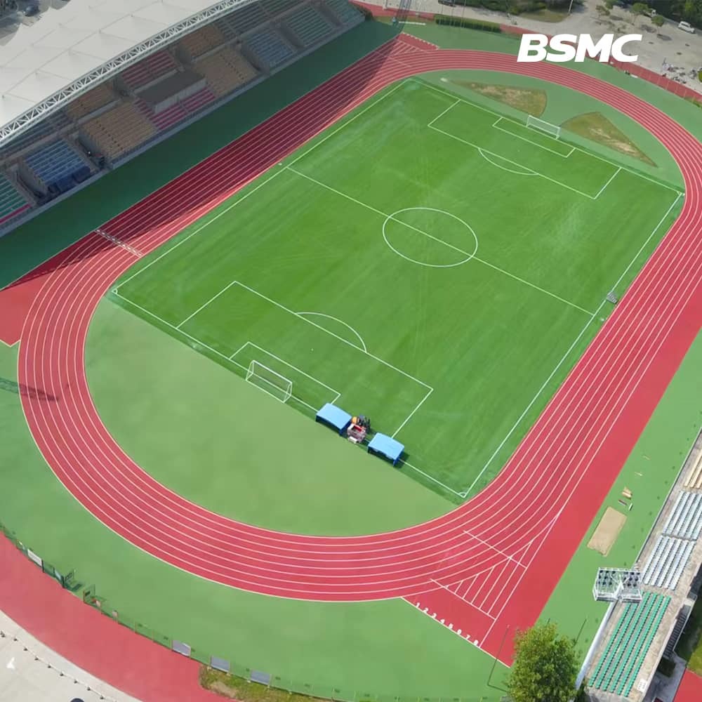 10 Years Durability 13mm Full PUR Running Track System World Athletics Certified Shock Absorption Sports Surface for University