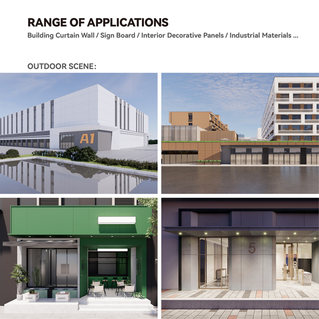 Light Weight Acm Sheets Aluminum Composite Panels For Outdoor Wall Cladding