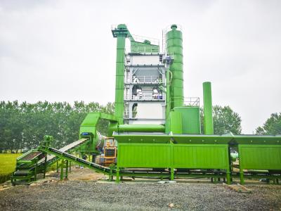 Green Color Hot Mix Asphalt Plant High Efficiency Full Automatic PLC Control