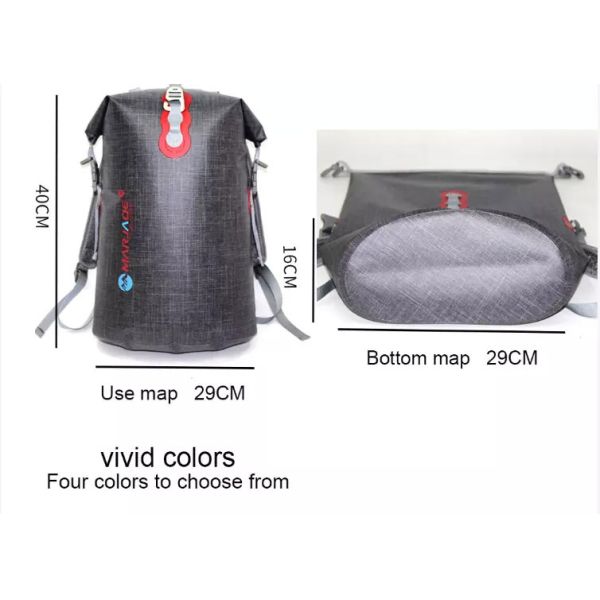 16L Water Resistant Roll Top Backpack High Frequency Seamless Welding