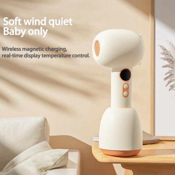 Secador de cabelo recarregável de temperatura constante com proteção da pele do bebê e longa duração da bateria