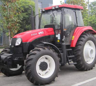 Trator de exploração agrícola da agricultura de YTO X1254 125HP com movimentação de quatro rodas