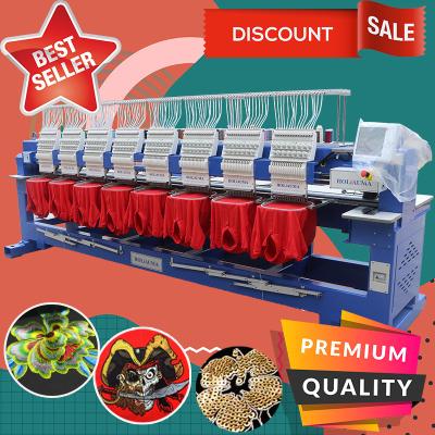 15 needles 8 heads 400*450mm industrial computer embroidery machine same as happy embroidery machine for cap t-shirt fla