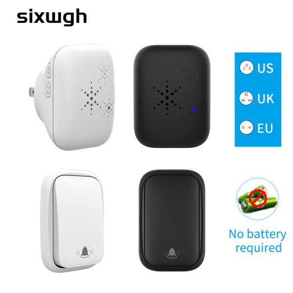 UE sans fil R-U de Ring Doorbell USA d'appel extérieure aucune sonnette imperméable autoalimentée de câblage 300M