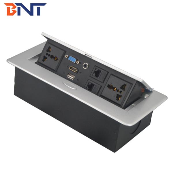 Muti-media conference table used pop up smart plug socket with usb
