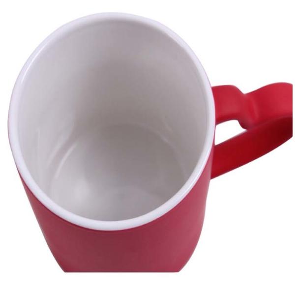11oz Ceramic Mug Sublimation Color Changing Mug With Heart Handle For Sublimation Printing