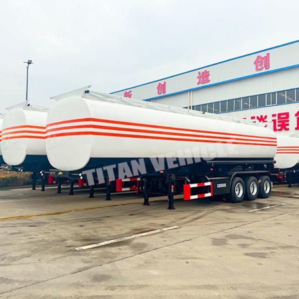 TITAN 3 Axle 45000 Liters Diesel Fuel Trailer Oi Fuel Tanker Trailer for Sale in DRC