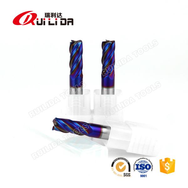 0.118 3/32 Inch 3mm Hardened Steel End Mills With Corner Radius Cutter 1/4 Shank