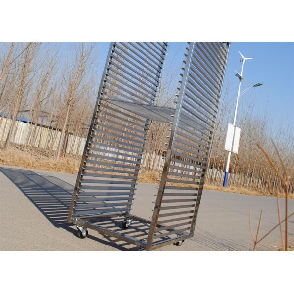 304 Stainless Acid Resistant Steel Trolley Rack Commercial Cooling Food