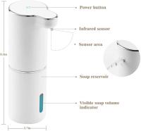 Distributeur de savon en mousse sans contact rechargeable pour salle de bain pour cadeau de Noël pour enfants