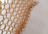 15mm Ring Mesh Curtain Decoration For Indoor de aço inoxidável e arquitetura exterior