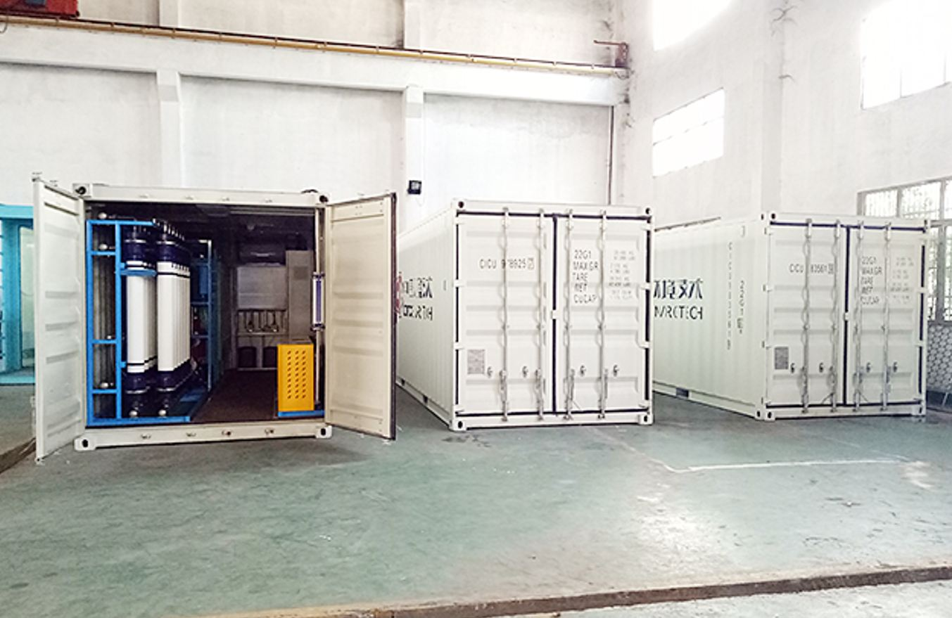 Portable Containerized BWRO System with High Efficiency Desalination and Corrosion Resistant Design