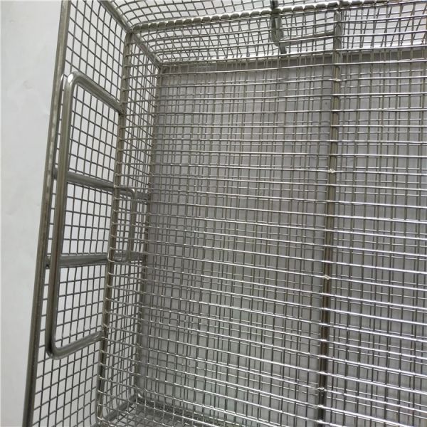 Plain Weave Welded Sus304L Wire Mesh Basket With Lid